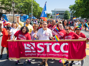 STCC marching at Springfield Pride Parade