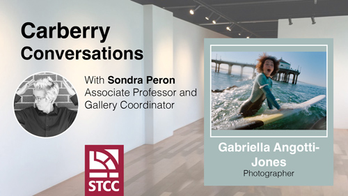 Carberry Conversations with Sondra Peron Associate Professor and Gallery Coordinator Gabriella Angotti-Jones Photographer