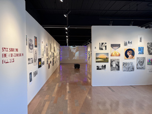 Carberry Gallery with student art exhibit