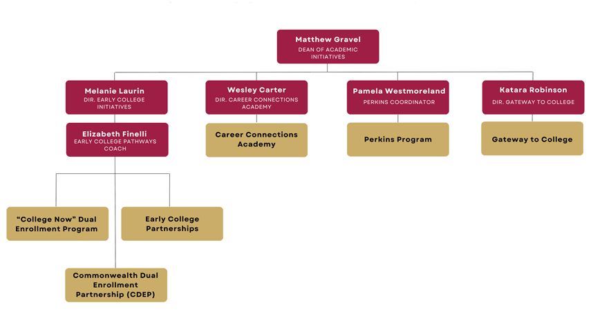 Academic Initiatives Org Chart