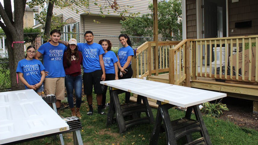 Habitat for Humanity STCC Students