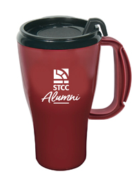 coffee mug with STCC logo and the word 