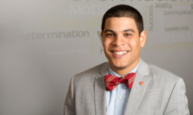 Jose Lopez Figueroa smiling in bowtie