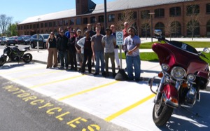 Students at Motorcycle Pad