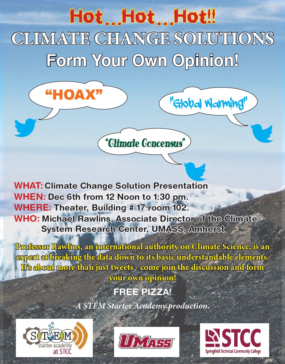 Main flyer for climate change presentation