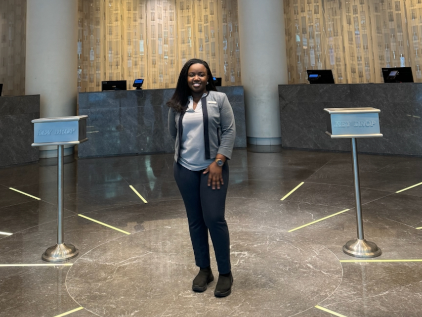 Sinead Murray, class of 2017, at a Washington D.C. hotel