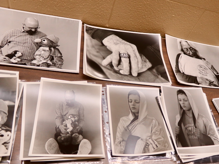 Photos of people from Faces of Grief exhibition