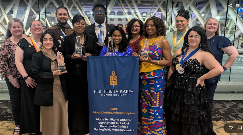 PTK ceremony 2026 with students and staff