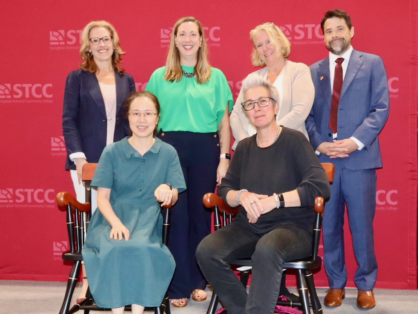 Endowed chairs Sharon Sheng and Sondra Peron with STCC leadership