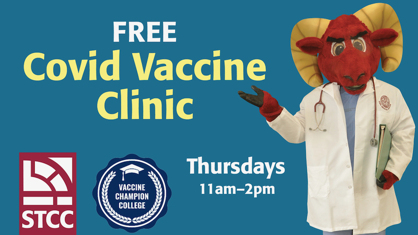 Covid vaccine clinic inside