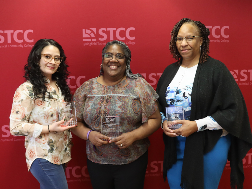 Women's Day award recipients Chelsea Rivera, Dr. Vanessa Hill, Wilma Tynes