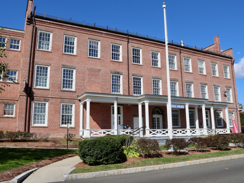 Front of police station open house