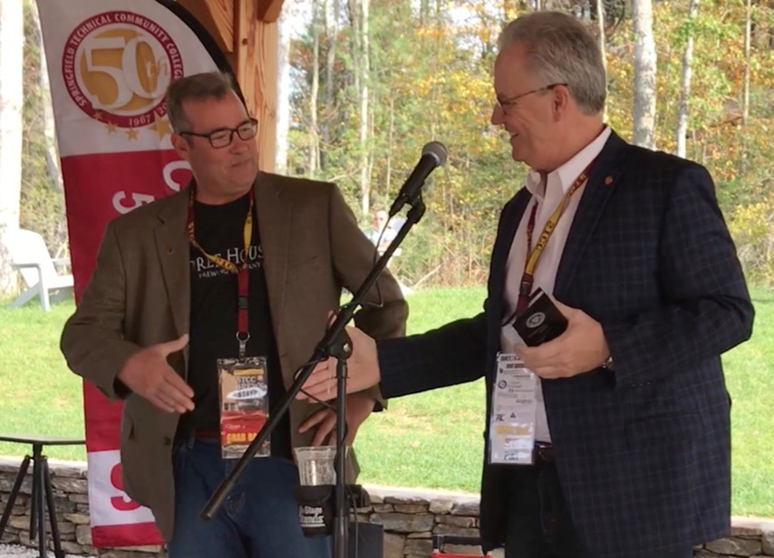 Dean Rohan and Frank Quigley at Tree House Brewing Co.