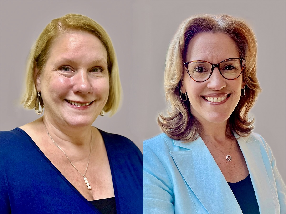 Deans Miah Dreger and Mary Lou Vredenburg