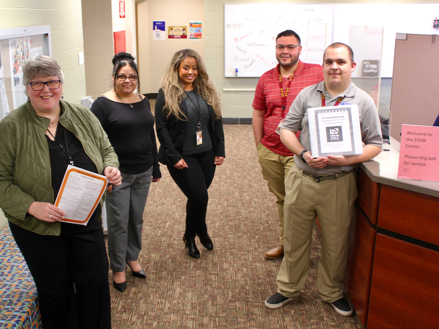 STEM Center staff stands together