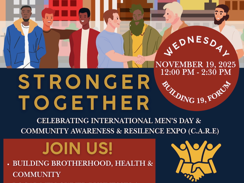 Stronger Together: International Men's Day 2025 graphic