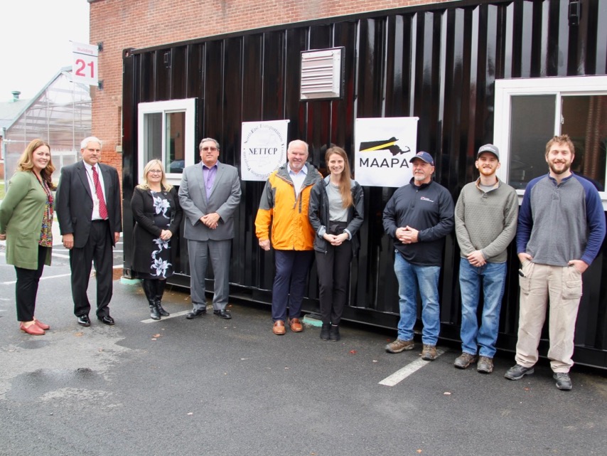 Group in front of Asphalt Lab