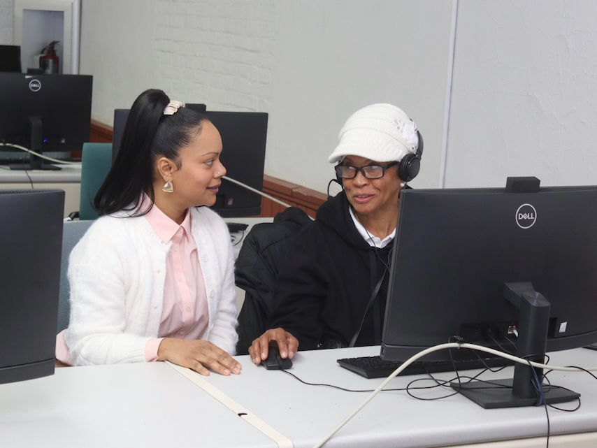 Workforce Readiness Academy Katherine Ortiz with student