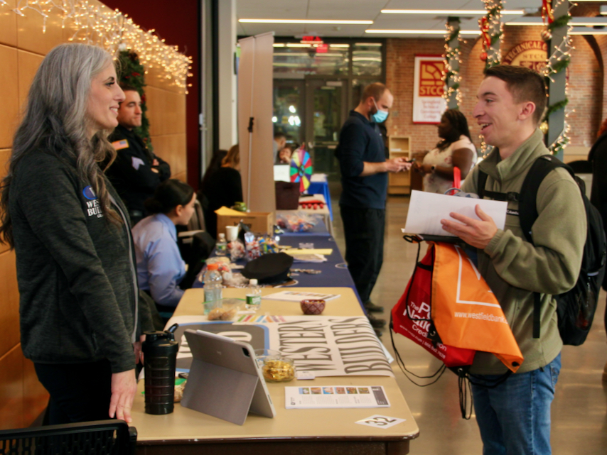 Student at Career and Transfer Fair