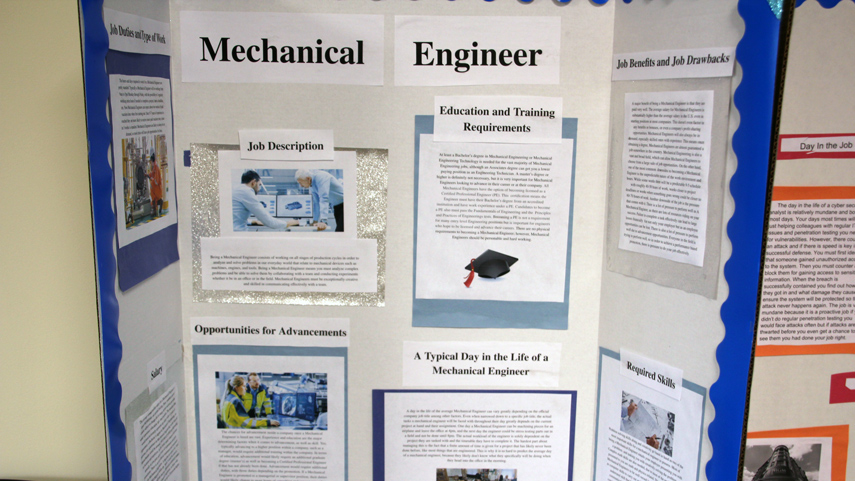 Summer Bridge poster about Mechanical Engineer career