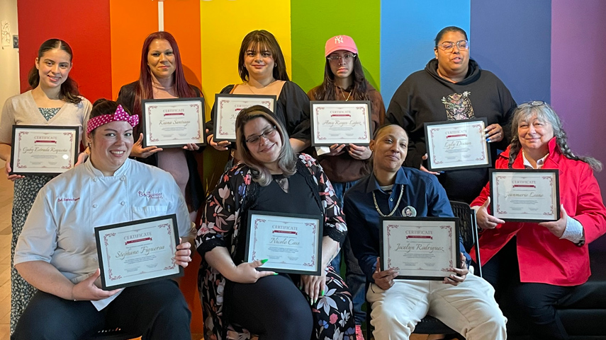 BLOOM students with certificates
