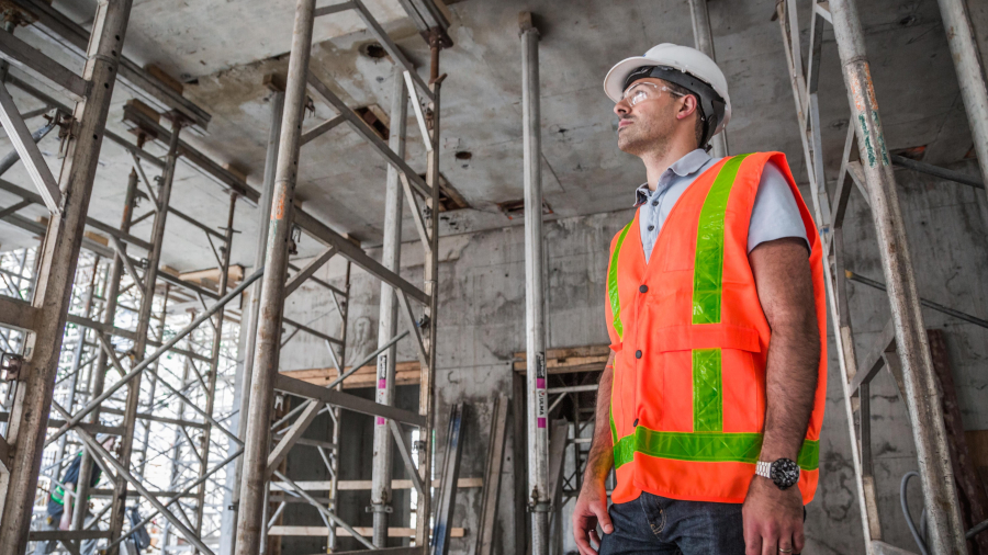 construction worker on-site